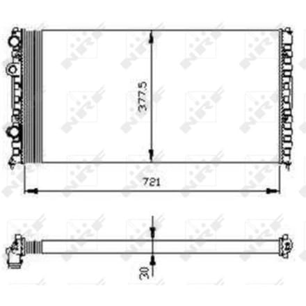 Radiator, motorkoeling NRF 54696