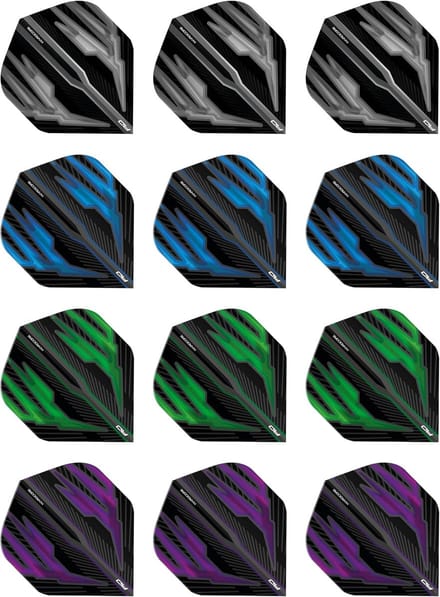 Extra Dikke Standaard Dartflights Set - 12 Stuks