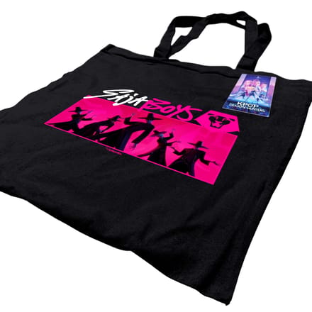 K-Pop Demon Hunters Saja Boys Tote Bag (Zwart/Roze)