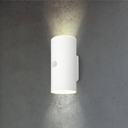 BRILONER Lima - Lampe d'extérieur - Buitenlamp met bewegingssensor - wandlamp oplaadbaar - USB - 15,5 x 7 x 8,5 cm - Wit