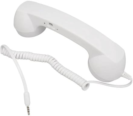Retro telefoonhoorn 3,5 mm plug, instelbaar volume
