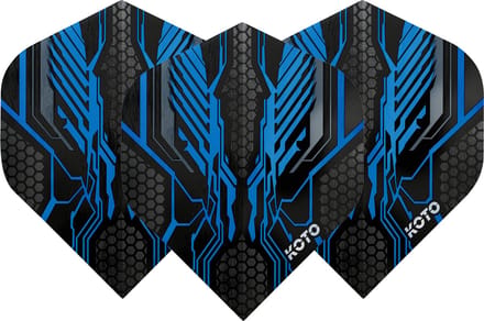 KOTO ZIZ-Wing NO2 Aqua - Dart Flights