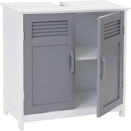 Badmeubel MCW-A85, badkamermeubel 60x60x30cm ~ grijs