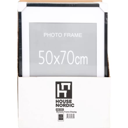 Set van 7 zwarte en 8 natuurlijke mdf frames House Nordic Marbella