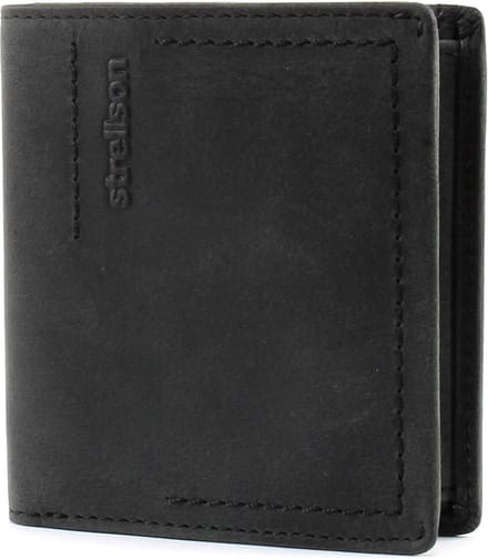 strellson Leren Portemonnee Turnpike Billfold Q7 Black Zwart