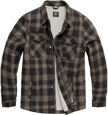 Vintage Industries Craft heavyweight sherpa shirt grey M