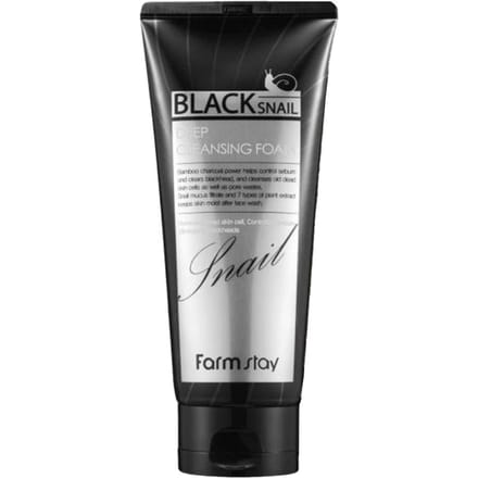 FARM STAY Black Snail Deep Cleansing Foam 180ml (3 opties) 1pcs gray