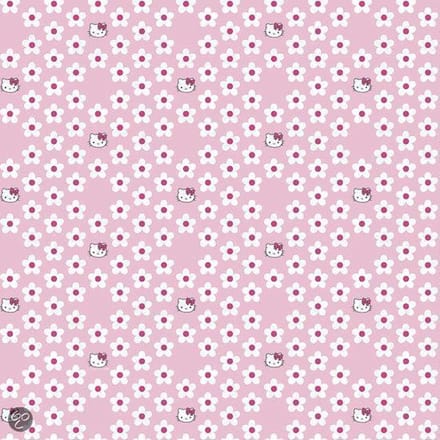 Dutch wallcoverings Behang Hello Kitty Flower power