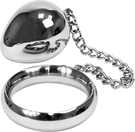 Bondage Play cockring met anaal ei - 40 mm