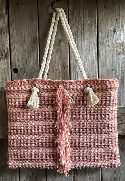 HAAKPAKKET TAS PINK MOSS