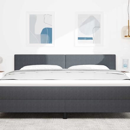 vidaXL - Hoofdbord - Donkergrijs - 180 - cm - Corduroy - stof