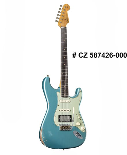 Fender Limited Edition '59 Stratocaster HSS Relic Daphne Blue Metallic - Custom elektrische gitaar