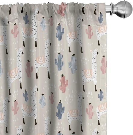 ABAKUHAUS Lama Voorhangen – 2x75x225 cm – Microfaser – Verdunkelend