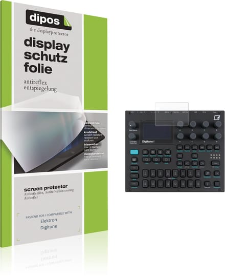 dipos – 2x Matte Beschermfolie geschikt voor Elektron Digitone | Krasbestendige & antireflecterende Screenprotector Ultra-Thin