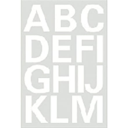 Herma Alfabet plak letters A-Z Stickers - 2x vellen - wit - 25 mm - watervast