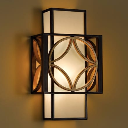 Feiss LED Wandlamp Remy | 1X E14 Max 40W | Heritage Bronze/Parissiene Gold