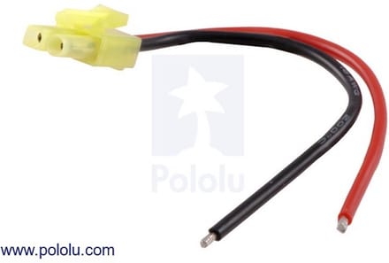 Mini Tamiya Plug with 10cm Leads, Female Pololu 2178
