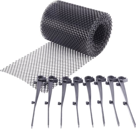 Benson Dakgoot beschermgaas - 6 meter - Inclusief bevestigingsmateriaal - Duurzaam polypropyleen