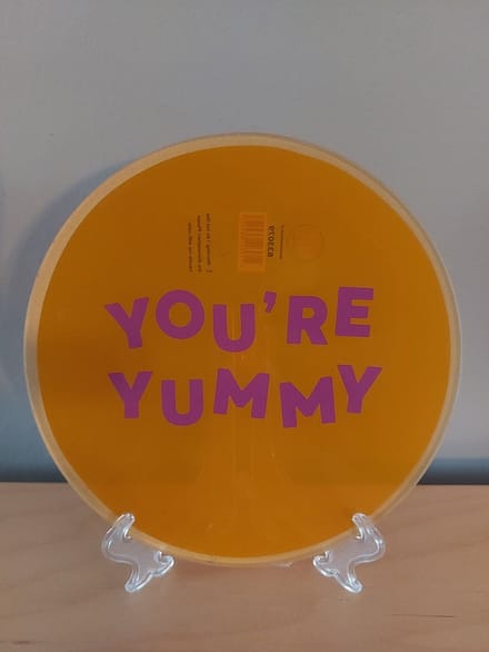 leuk bordje met de tekst : you're yummy