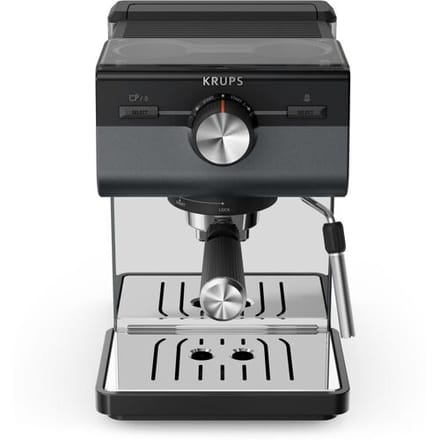 Krups Authentic+ C40 XP384G - Pistonmachine - Inclusief Melkopschuimer - Stijlvol Design - Compact - Geschikt voor Espresso en Latte