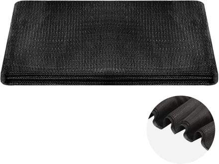 Famanu - Pvc antislipmat 300x200cm, zwart, multifunctionele snijbare onderlaag