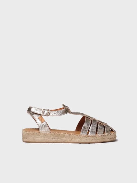 Dames espadrilles met slangenprint | EVIAN-CA