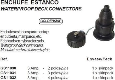 Waterproof deck connector