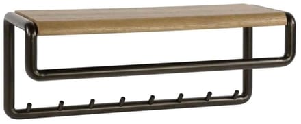 Kapstok Luno Drift Brown 8 Haken Roede & Hoedenplank