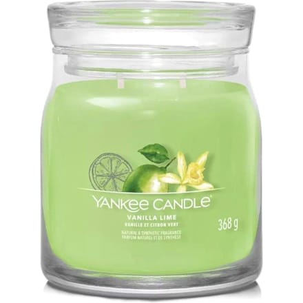 Yankee Candle - Vanilla Lime Medium Geurkaars - 50 branduren - 2 lonten
