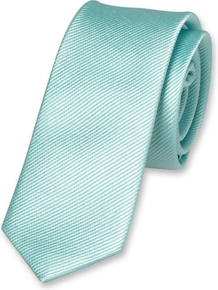 E.L. Cravatte Kinderstropdas - Aqua- 100% Zijde