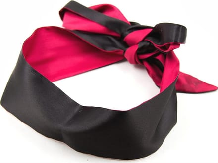 Luxe Satijnen Oogmasker voor een Verbeterde Slaap en Ontspanning - Rood