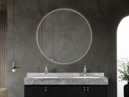 Mawialux LED Badkamerspiegel - Linde - 110cm - mat zwart