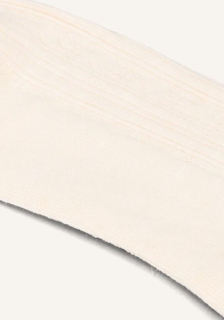Becksondergaard Scallop Knee Sock Beenmode Dames - Creme - Maat 37-39