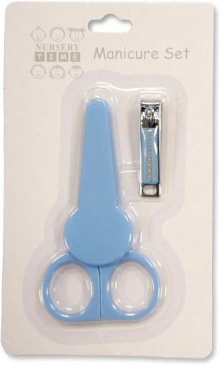 Nursery Time Manicureset Baby Lichtblauw 2-delig
