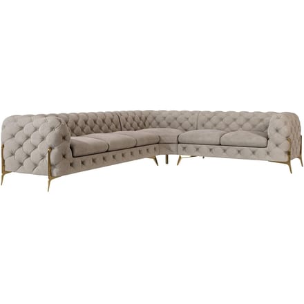 5-zitshoekbank Chelsea rechts velvet | Ropez