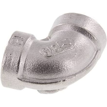 1/4'' NPT RVS L-Fitting 90graden 16 Bar [2 Stuks]