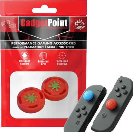 Gadgetpoint - Thumb Grips voor Nintendo Switch Joy-Con Controllers - Gaming Thumbgrips - Performance Anti-Slip Thumbsticks - Bescherming Accessoires - Splash - Roze