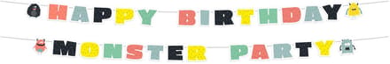 Folat BV Letter garland Monster Bash 2 pcs.