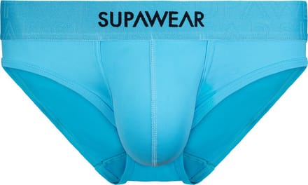 SUPAWEAR Neon Brief Neon Blue - MAAT L - Heren Ondergoed - Slip voor Man - Mannen Brief