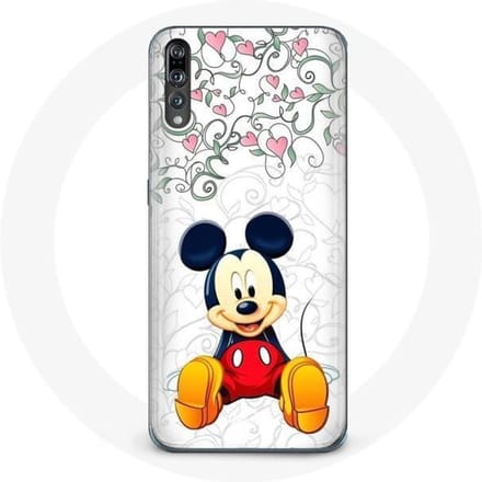 Coque pour Huawei p20 Mickey Mouse Fleurs Cœurs
