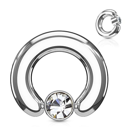 piercing ball closure ring 2.4x12 mm - LMPiercings