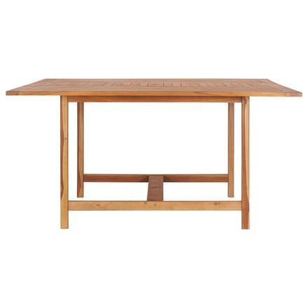 vidaXL - Tuintafel - 150x150x76 - cm - massief - teakhout