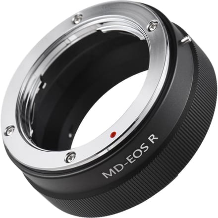 Handmatige lensvattingadapterring aluminiumlegering voor Minolta MD MC-vattinglens voor Canon EOS zwart