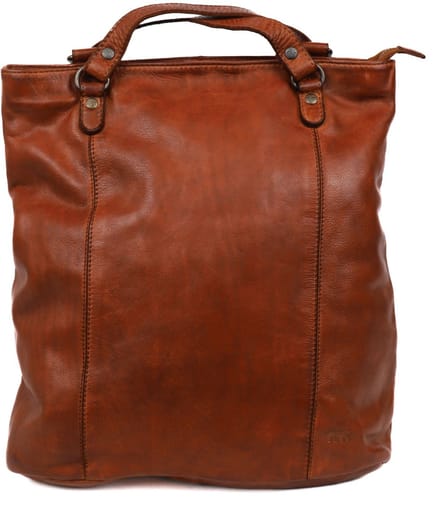 Bear Design Aafke Leren Schoudertas / Rugtas - Cognac