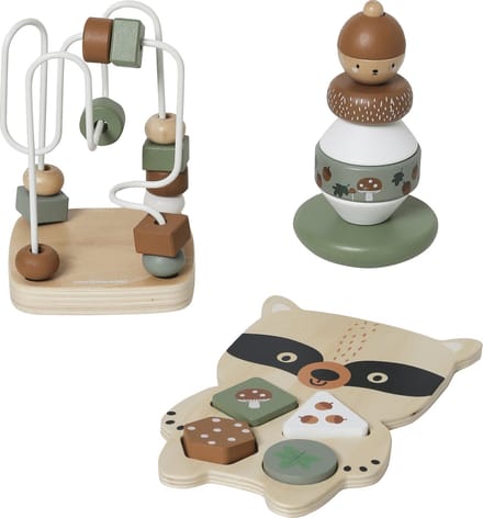 Vertbaudet Set met 3 spelletjes GREEN FOREST van FSC®-hout