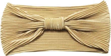 Emilie collection - haarband - goud - Satijn - Plissé - strik
