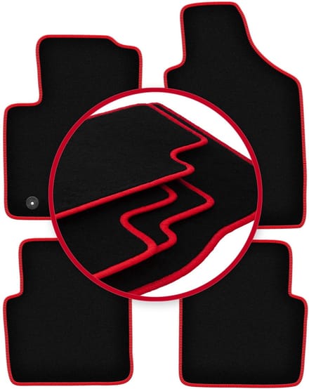 CARLUX-RED automatten voor: Ford Ka MK2 hatchback (2008-2012)