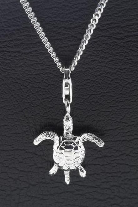 Zilveren Schildpad hanger én bedel