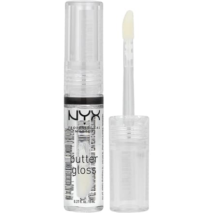 NYX Professional Makeup, Butter Gloss, Lipgloss, 54 Sugar Glass, 8ml (0,27 oz) white