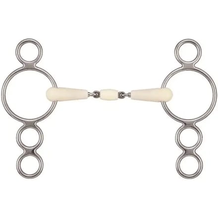 Pessoa dubbelgebroken paardenbit Soyo Happy Mouth 4